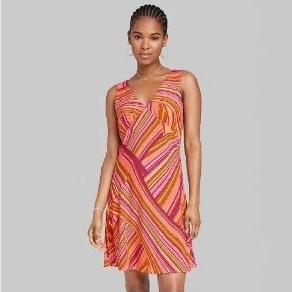 Wild Fable Pink Stripe Dress. Size XS. NWT - Picture 3 of 10